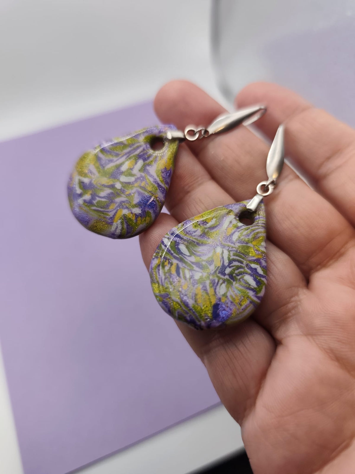 Pendientes Lavanda