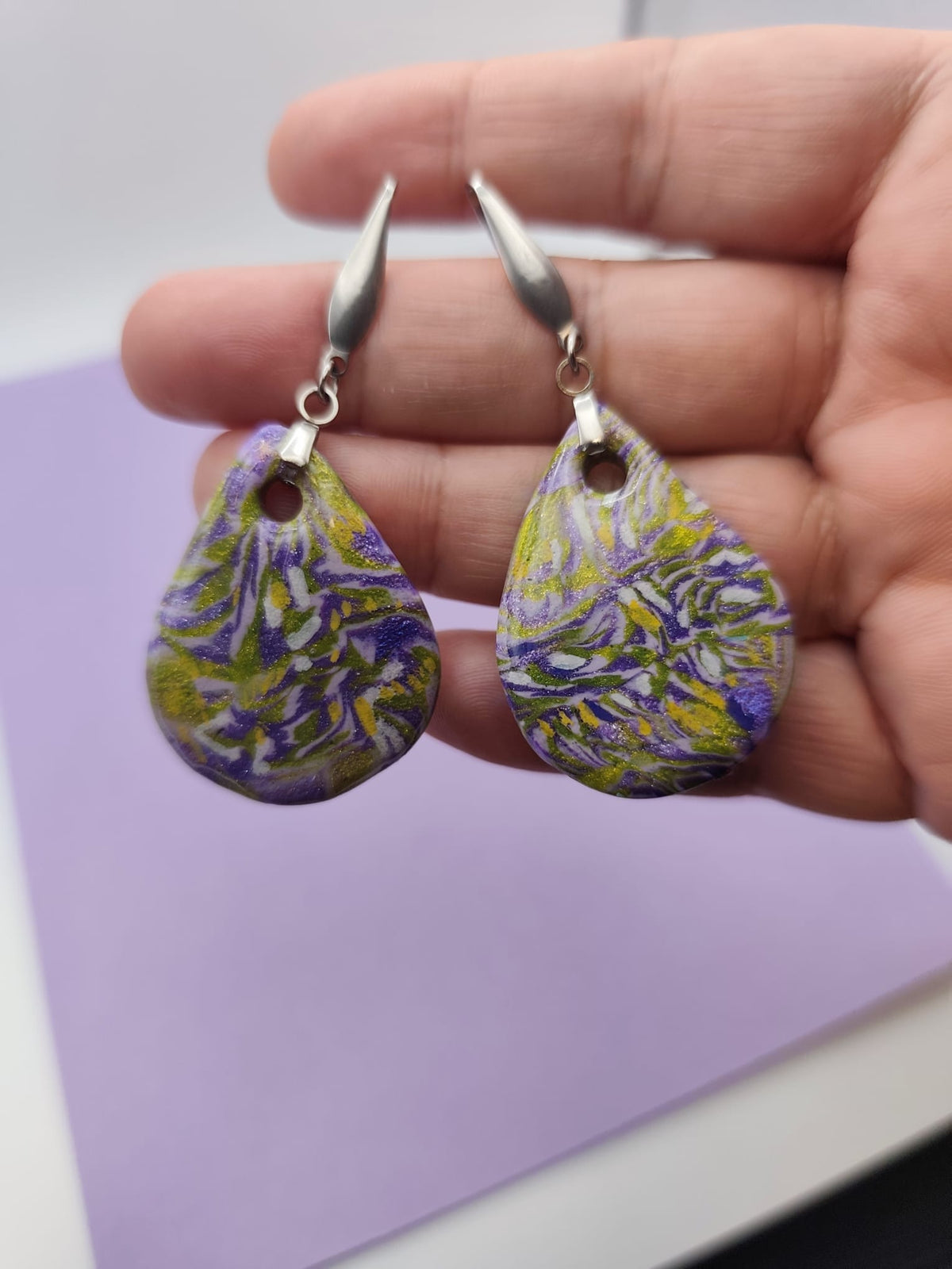 Pendientes Lavanda