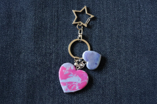 Llavero de corazones